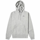 Air Jordan Women's Essential Fleece Popover Hoody in Dark Grey Heather/White