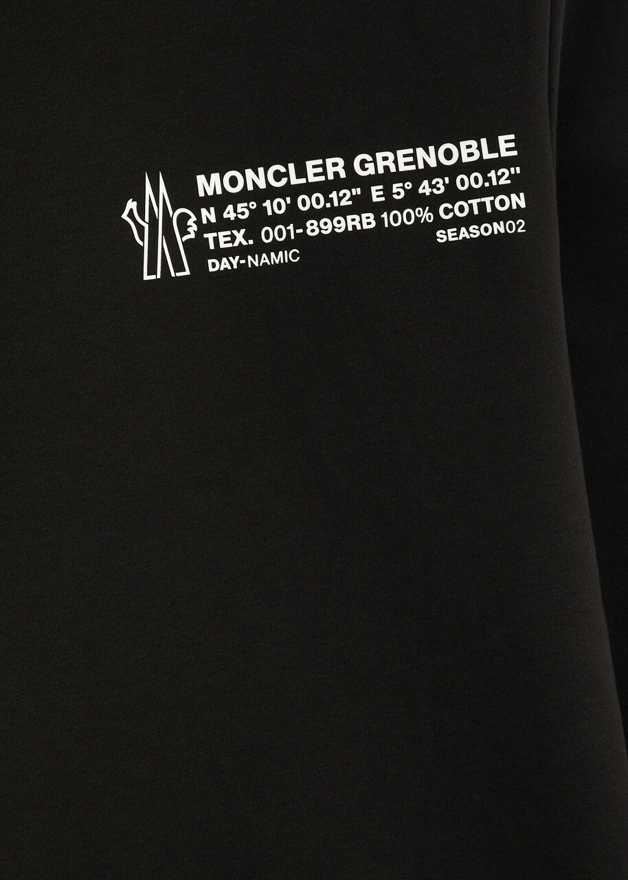 Moncler Grenoble Day-Namic Logo-print Jersey Sweatshirt Black