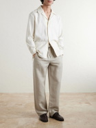 Saman Amel - Straight-Leg Linen Trousers - Neutrals