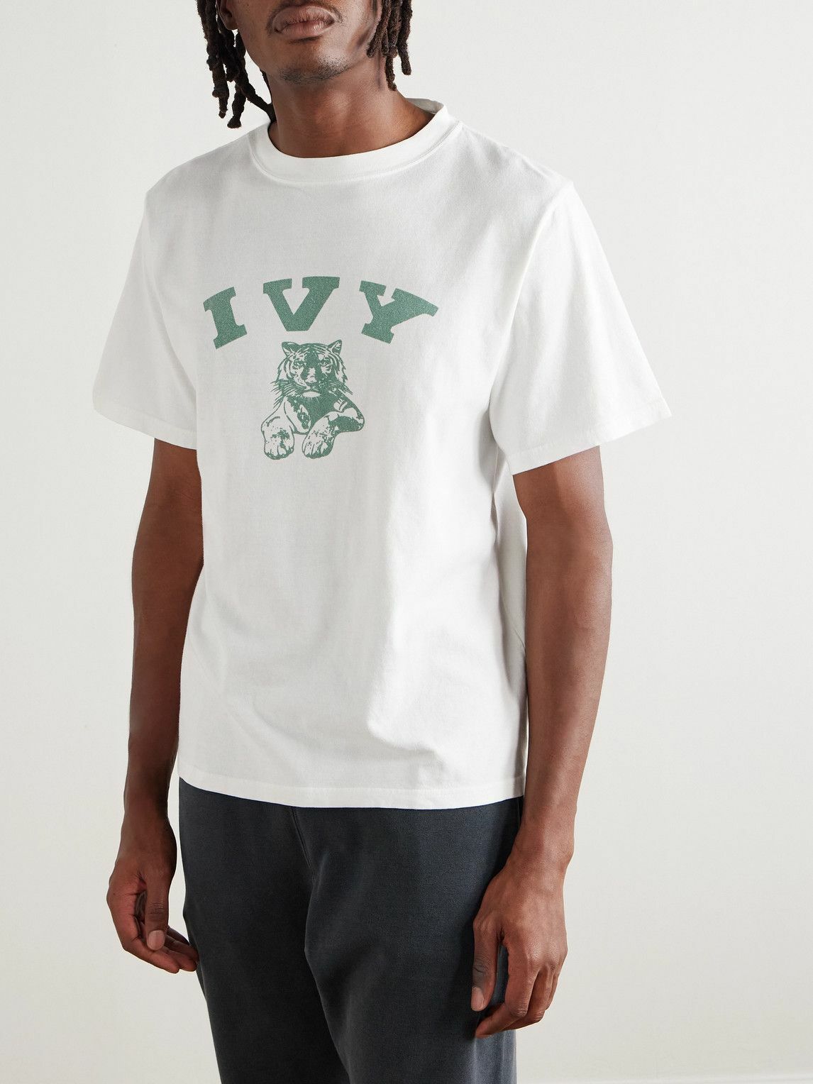 Remi Relief - Ivy Printed Cotton-Jersey T-Shirt - White Remi Relief