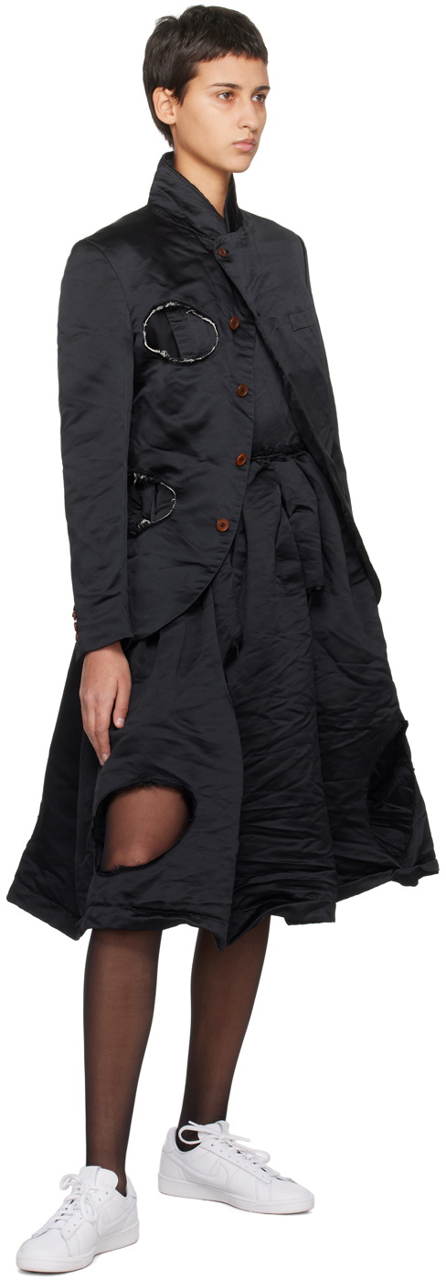 Black Comme des Garçons Black Cutout Midi Dress