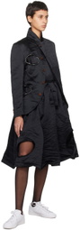 Black Comme des Garçons Black Cutout Midi Dress