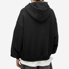 Anglan Men's Valley Tuck Balloon Hoodie in Black