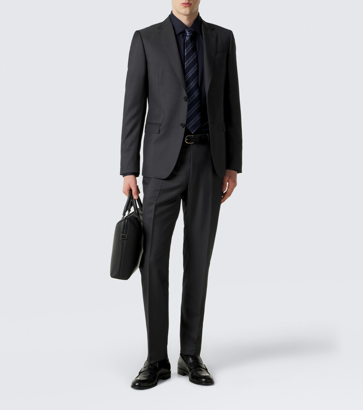 Zegna Cotton-blend poplin shirt