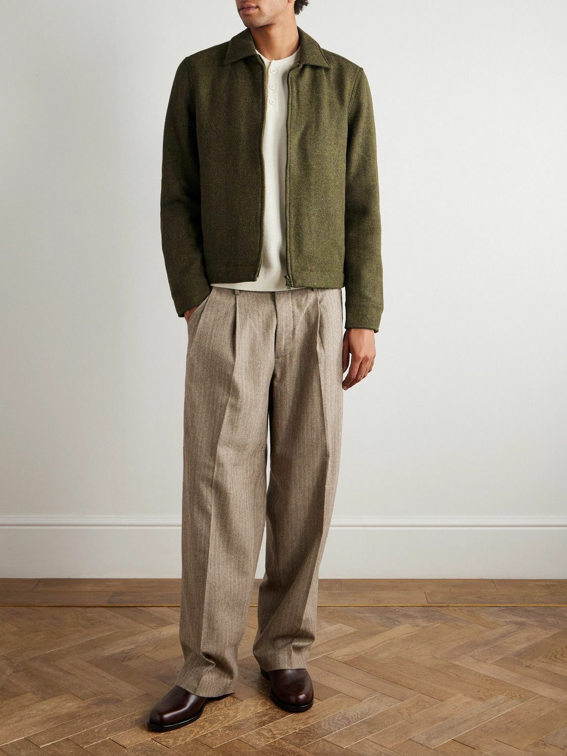 Sid Mashburn - Scrambler Harris Wool-Tweed Jacket - Green