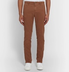 Incotex - Slim-Fit Stretch-Cotton Trousers - Men - Chocolate