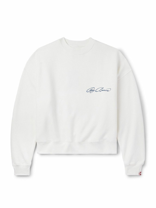 Photo: Cherry Los Angeles - Printed Cotton-Jersey Sweatshirt - Neutrals