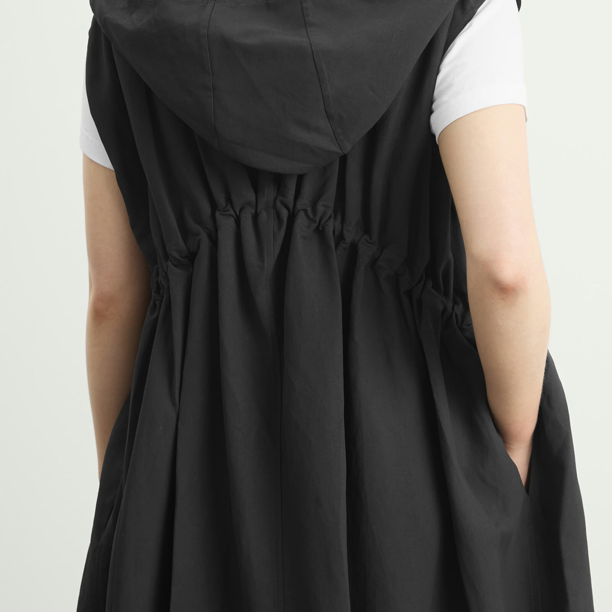 Studio Nicholson Women's Hooded Dress in Black Grape