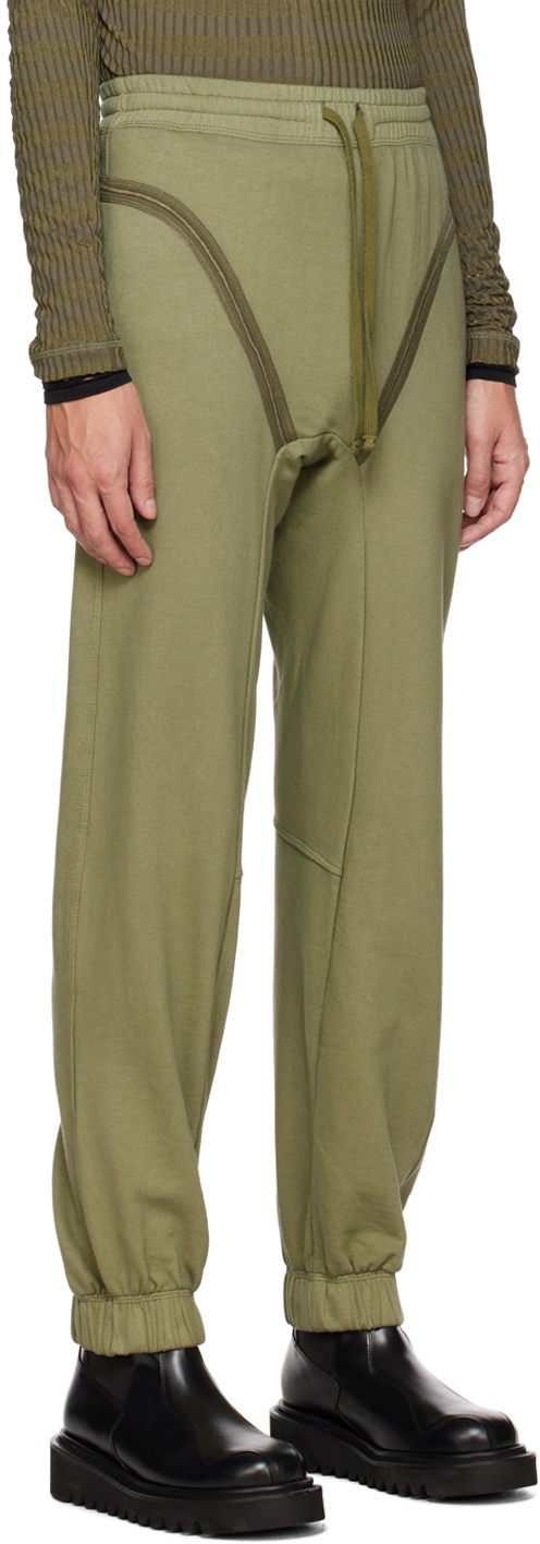 Parnell Mooney SSENSE Exclusive Khaki V-Line Lounge Pants