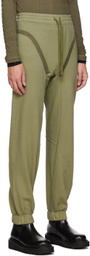 Parnell Mooney SSENSE Exclusive Khaki V-Line Lounge Pants