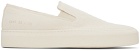 Common Projects Off-White Slip On Sneakers