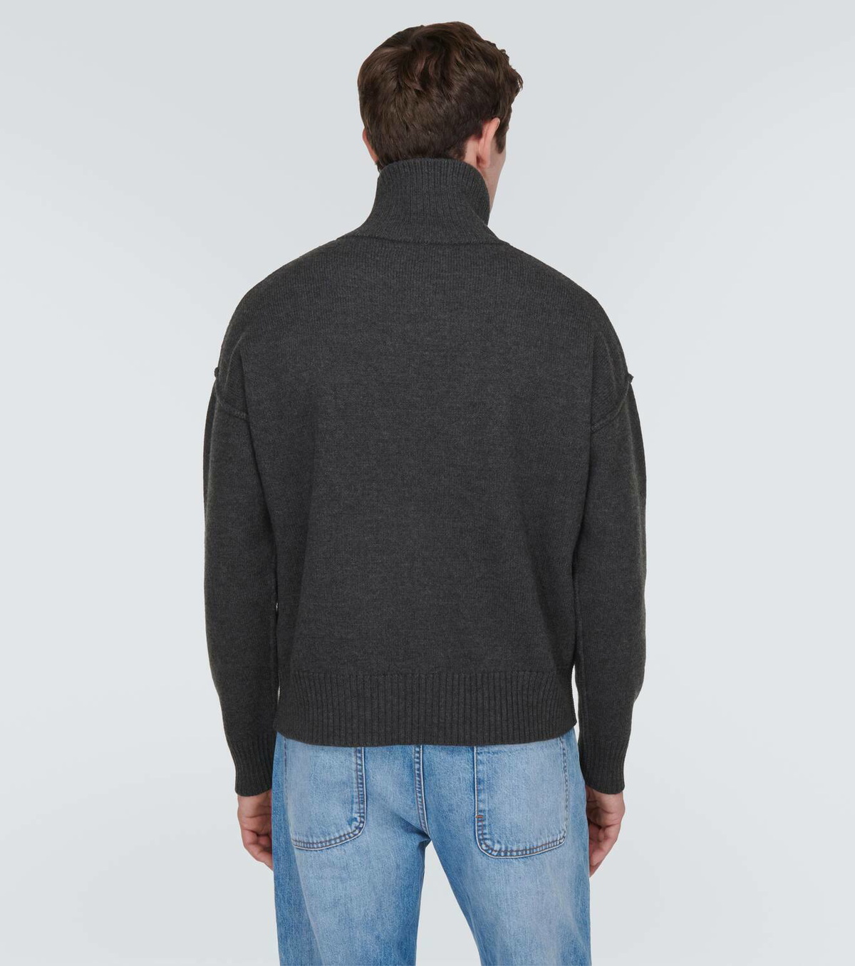 Ami Paris Ami de Cœur wool turtleneck sweater
