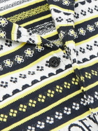 LOEWE - Paula's Ibiza Camp-Collar Jacquard-Knitted Cotton Shirt - Yellow