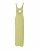 Blumarine Womens Maxi dress in Sage green