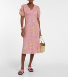 Velvet - Charlotte floral cotton midi dress