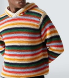 Orlebar Brown Striped cotton hoodie