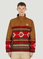 x Carhartt WIP Hooded Print Jacket in Brown