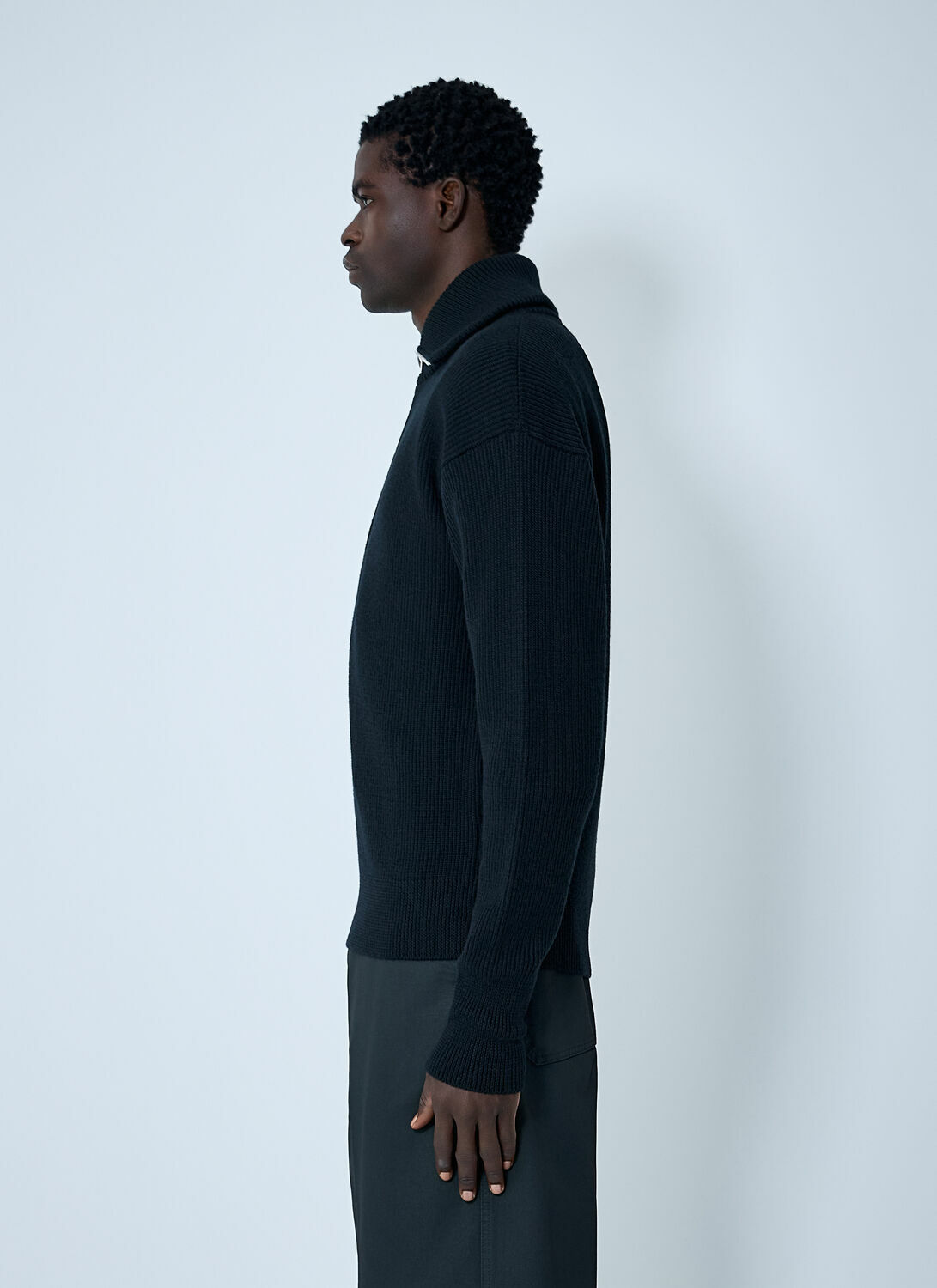 Lemaire Wool Half-Zip Sweater