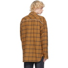 Dries Van Noten Tan Flannel Shirt