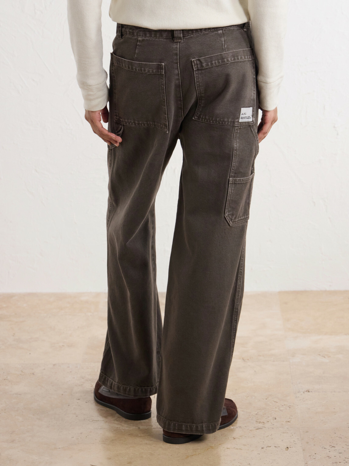 A.P.C. - Dan Carpenter Wide-Leg Cotton-Canvas Trousers - Brown