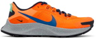 Nike Orange Pegasus Trial 3 Sneakers