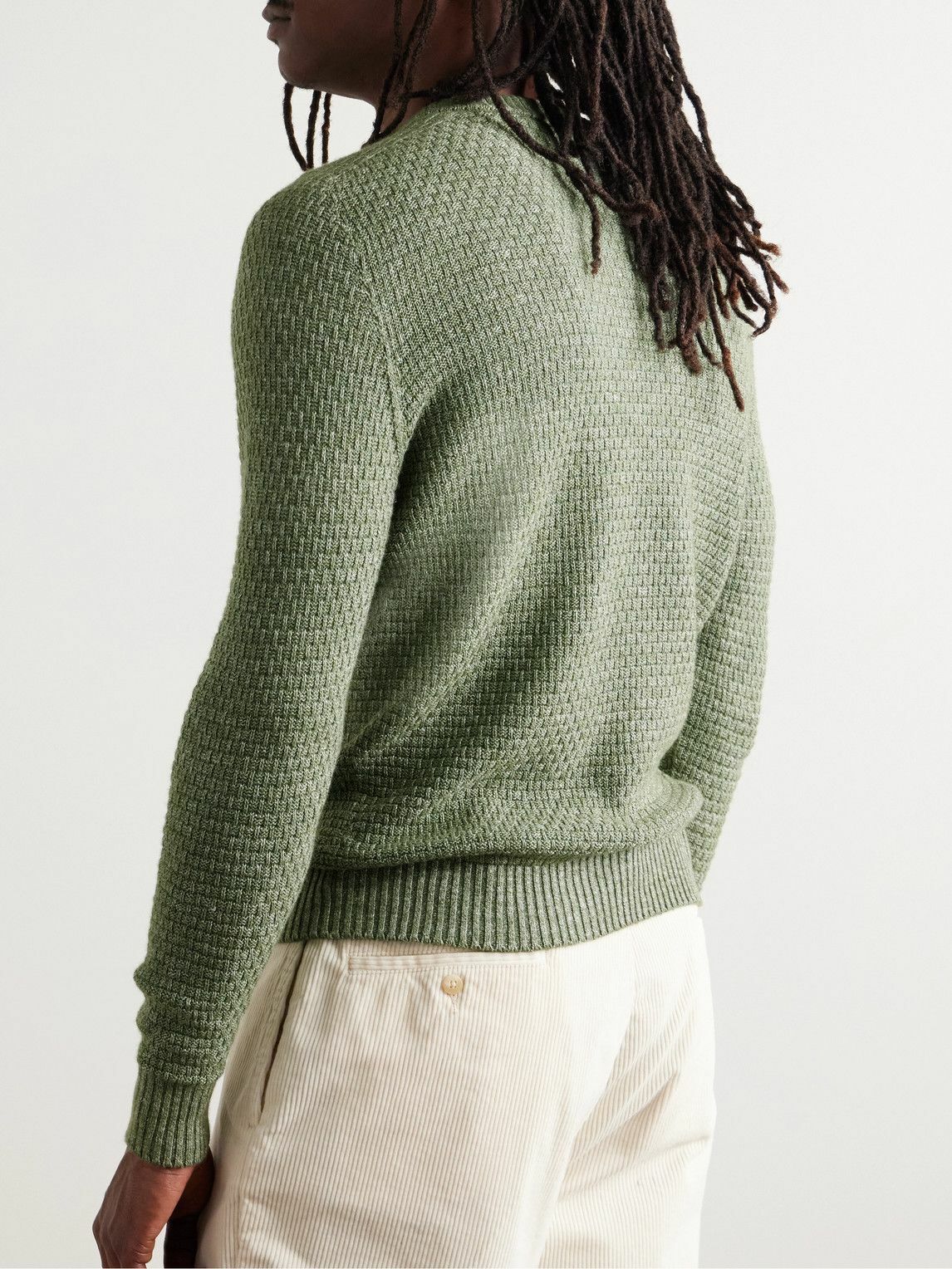Inis Meáin - Caoladoir Basketweave Linen, Cashmere, Silk and