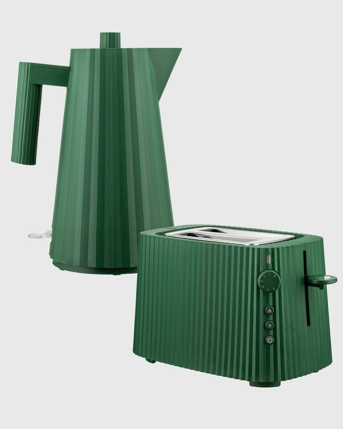 Plissé Bundle grün Wasserkocher 1,7l und Toaster - EU PLUG