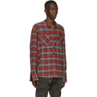 Greg Lauren Red Plaid Shirt