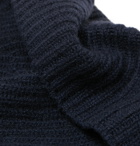 Lock & Co Hatters - Ribbed Cashmere Beanie - Blue
