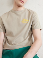 Aimé Leon Dore - Unisphere Logo-Print Cotton-Jersey T-Shirt - Neutrals