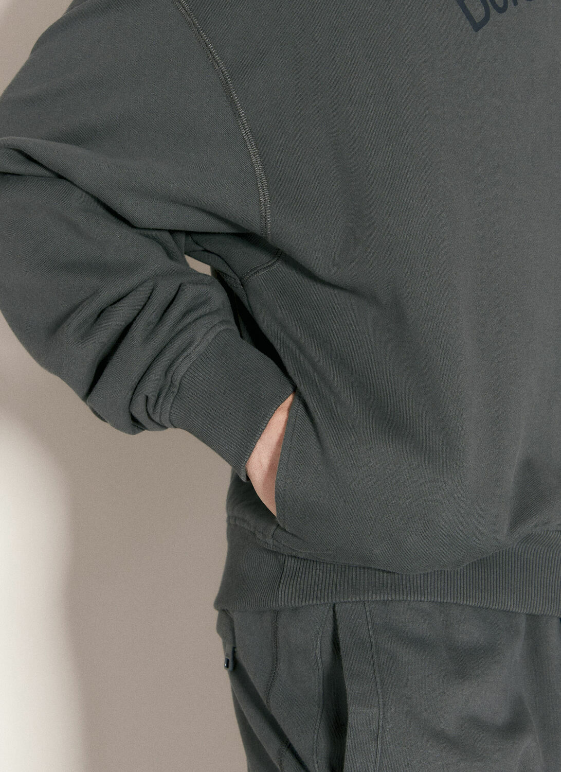 Dolce & Gabbana Cropped Hooded Sweatshirt