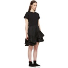 3.1 Phillip Lim Black Flamenco T-Shirt Dress
