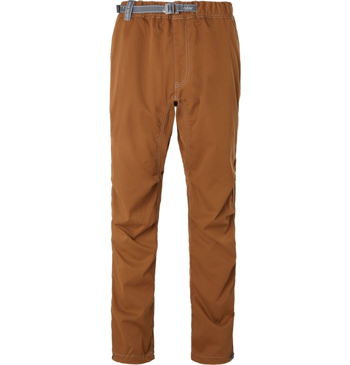 Photo: And Wander - Shell Climbing Trousers - Brown