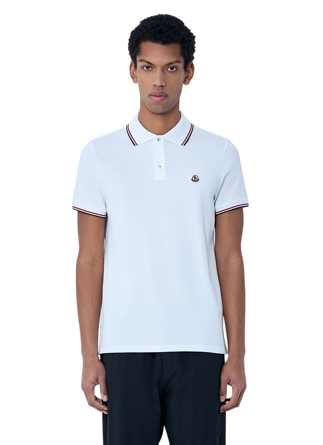 Moncler - Cotton piqué polo shirt Moncler