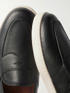 George Cleverley - Joey Full-Grain Deerskin Penny Loafers - Black