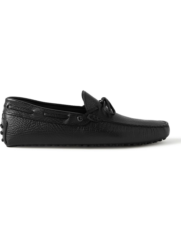 Photo: TOD'S - Gommino Full-Grain Leather Driving Shoes - Black