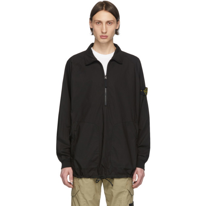 Photo: Stone Island Black Pullover Overshirt Jacket