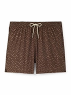 Massimo Alba - Kite Straight-Leg Mid-Length Polka-Dot Swim Shorts - Brown