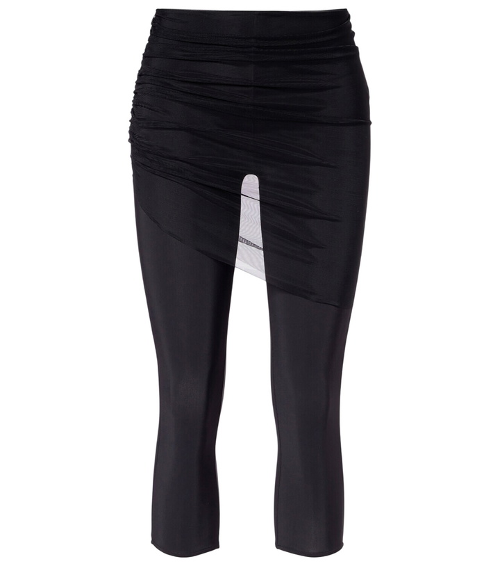 Photo: Nensi Dojaka Cropped tulle-trimmed leggings