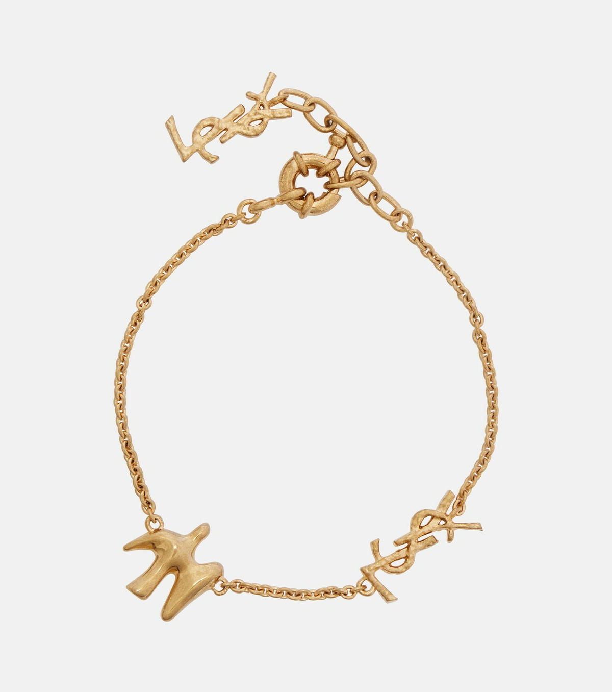 Saint Laurent Cassandre chain bracelet