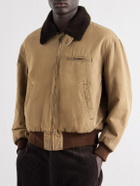 A.PRESSE - Cotton and Wool-Blend Bomber Jacket - Neutrals