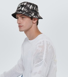 Amiri Reversible silk twill bucket hat