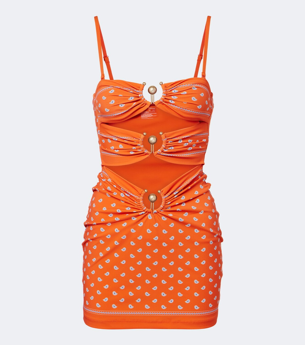 Christopher Esber Orbit bandana cutout minidress