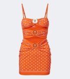 Christopher Esber Orbit bandana cutout minidress