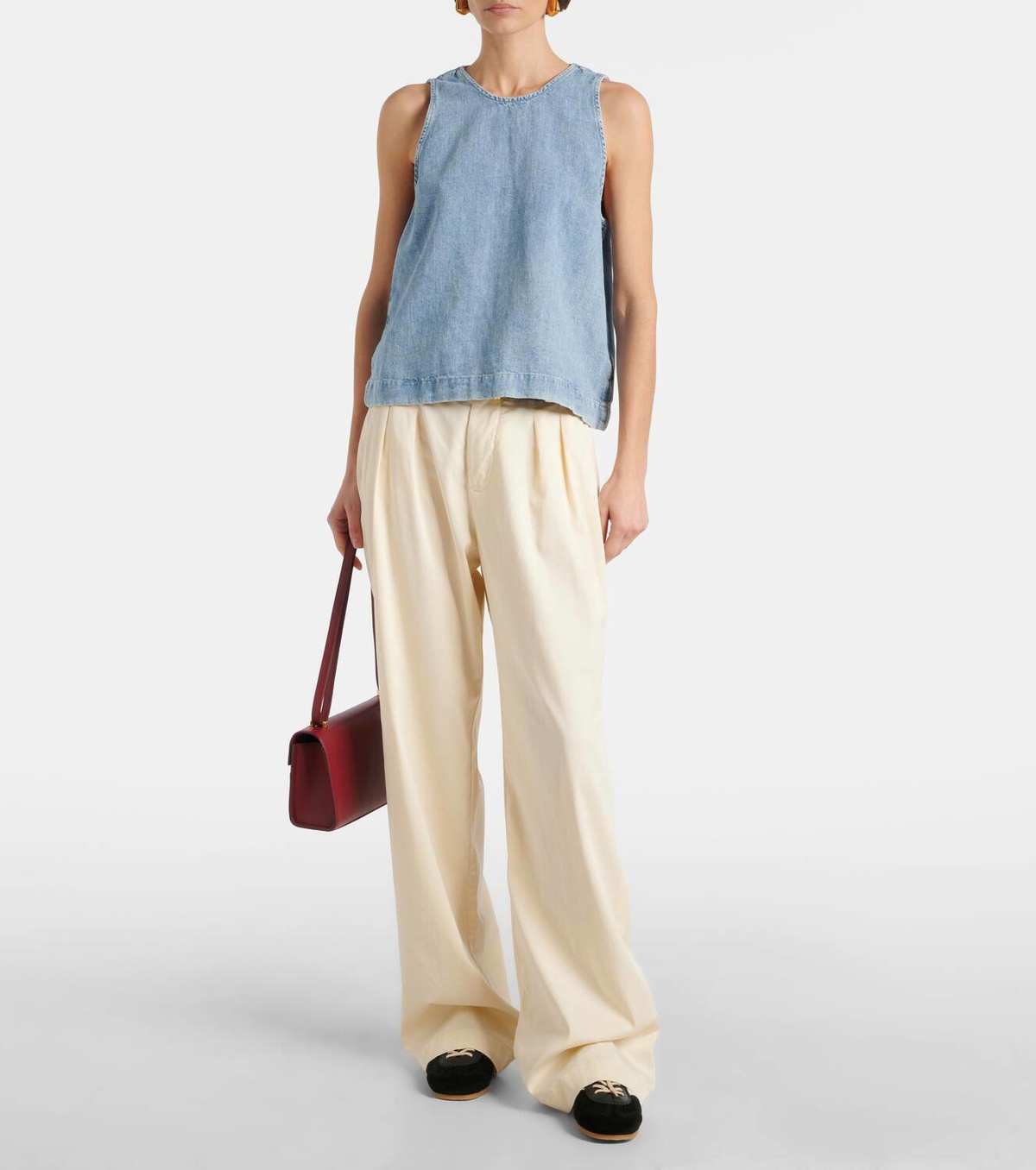 7 For All Mankind Kansas denim top