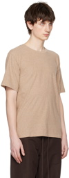 AURALEE Beige Hard Twist T-Shirt