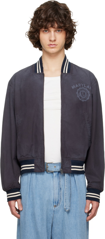 Photo: Maison Margiela Black Varsity Caban Jacket