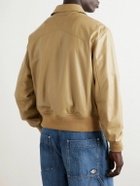 Bottega Veneta - Oversized Leather Blouson Jacket - Neutrals