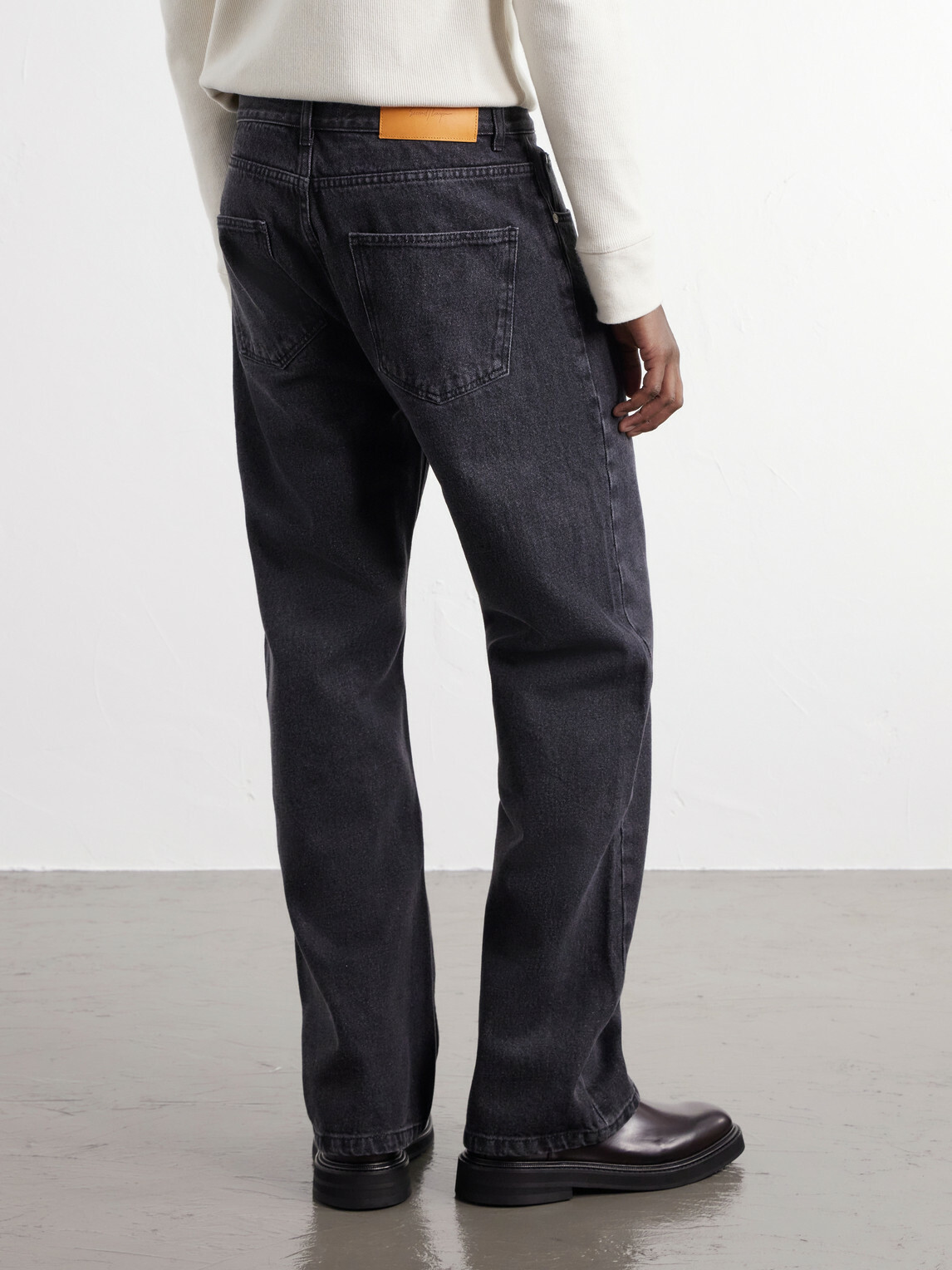 SECOND / LAYER - Big Papi Straight-Leg Jeans - Black