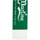 Martine Rose SSENSE Exclusive Green and Black Football Scarf